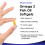 New Leaf Product Omega 3 Supplements 2000mg Softgels High Strength Fish Oil + Vitamin E 2