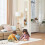 (F)Mirror Height Chart Multifuncional Decorative Height Wall Chart Children Present 5