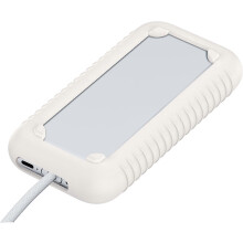 (Beige) Silicon Protective Case for Vision Pro Battery,Anti-Scratch and Shock-Proof Protective Case for VR Vision Pro Battery Accessories