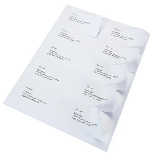 200 Sheets 8 Per Sheet A4 Address Labels For Printers & Office Use 1