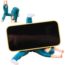 (1Pcs) Breakdancer Phone Stand,Break Dancer Funny Phone Stand,Australian Breakdancing Girl Action Figure Phone Holder 360 Rotation
