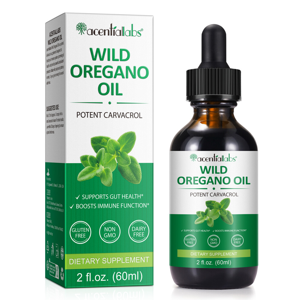 Jyw Organic Oregano Oil Drops 70% Carvacrol Immune Support 60Ml