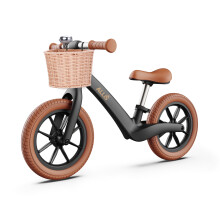 Allis Lumi Kids Balance Bike with Basket and Bell - Black