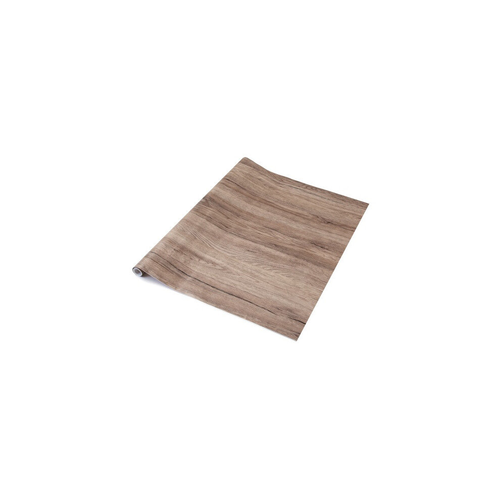 (45Cm, 10M) Sanremo Oak Sticky Back Plastic Vinyl Wrap Film 5056525303145