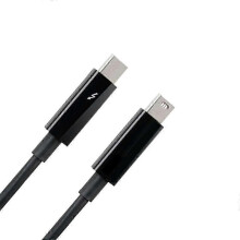 (Black) True Thunderbolt 2 Cable 20Gbps Male to Male for Apple Macbook Pro Air mini Imac js
