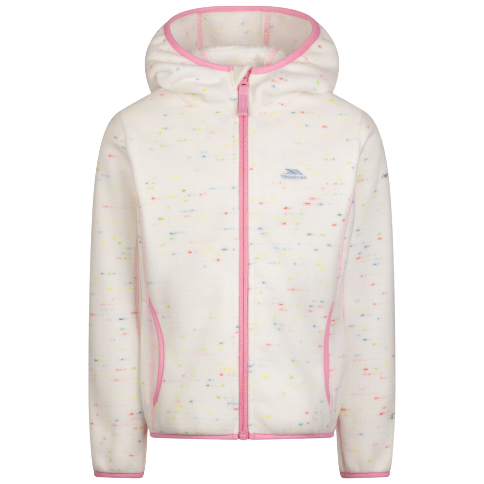 (11-12 Years, White) Trespass Kids Hooded Fleece Full Zip Top Durness