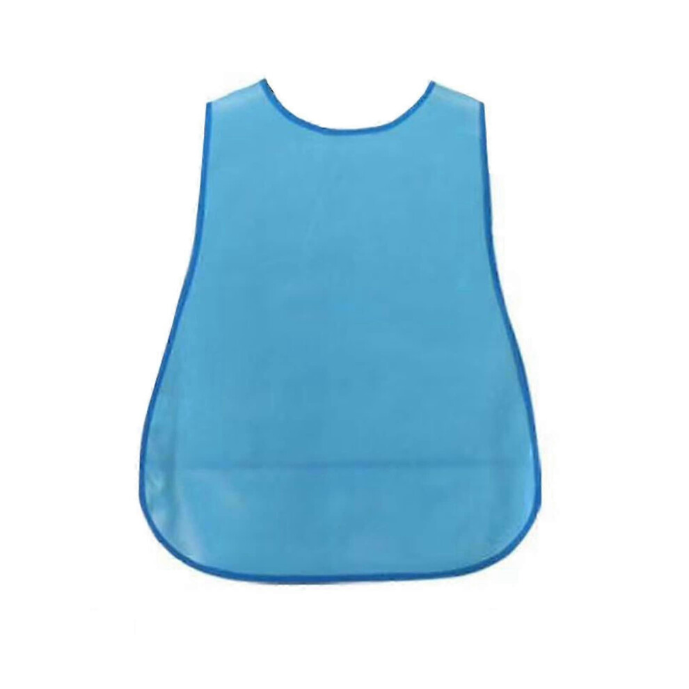 Blue Silicone Bib For Adults With Crumb Catcher, Waterproof And Extra Long, For Elderly Men And Women