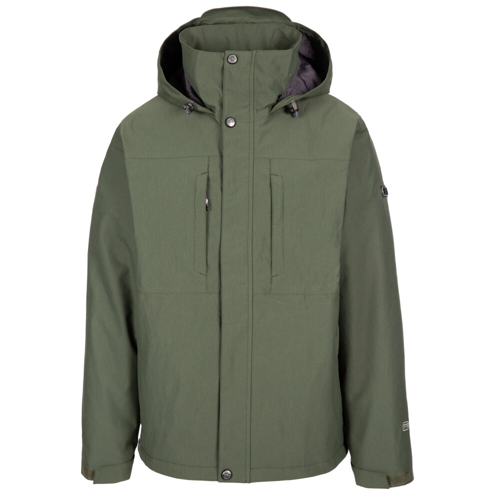 (S, Ivy) Trespass Mens Waterproof Jacket Padded Discott