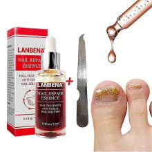 (12ml) Lanbena Nail Repair Liquid Nail Treatment With File Effective Anti Fungal Fingernails