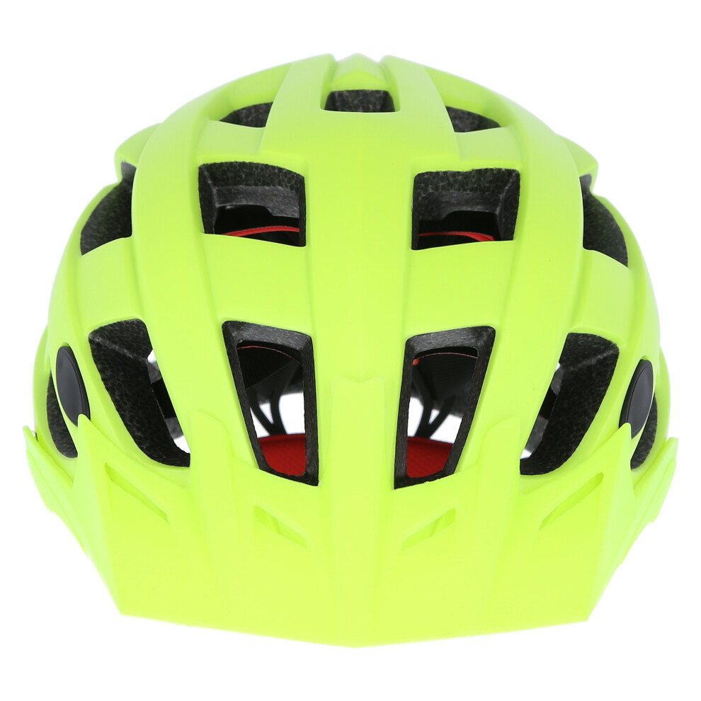 (L, Hi Visibility Yellow) Trespass Adult Bike Helmet Cycling Visible Zprokit