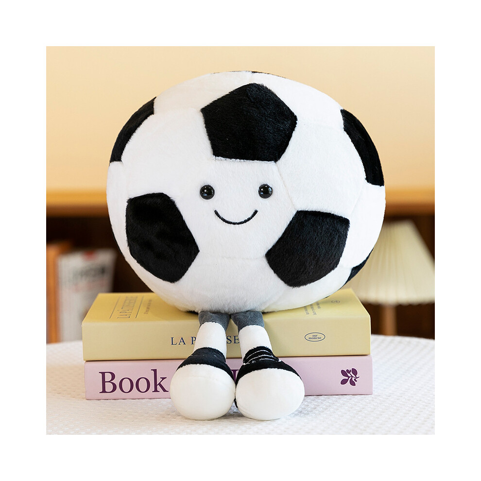 (White, 35cm) Basketball adorable Soccer Plush Toy Cute Cartoon Boys Holiday Gift Children