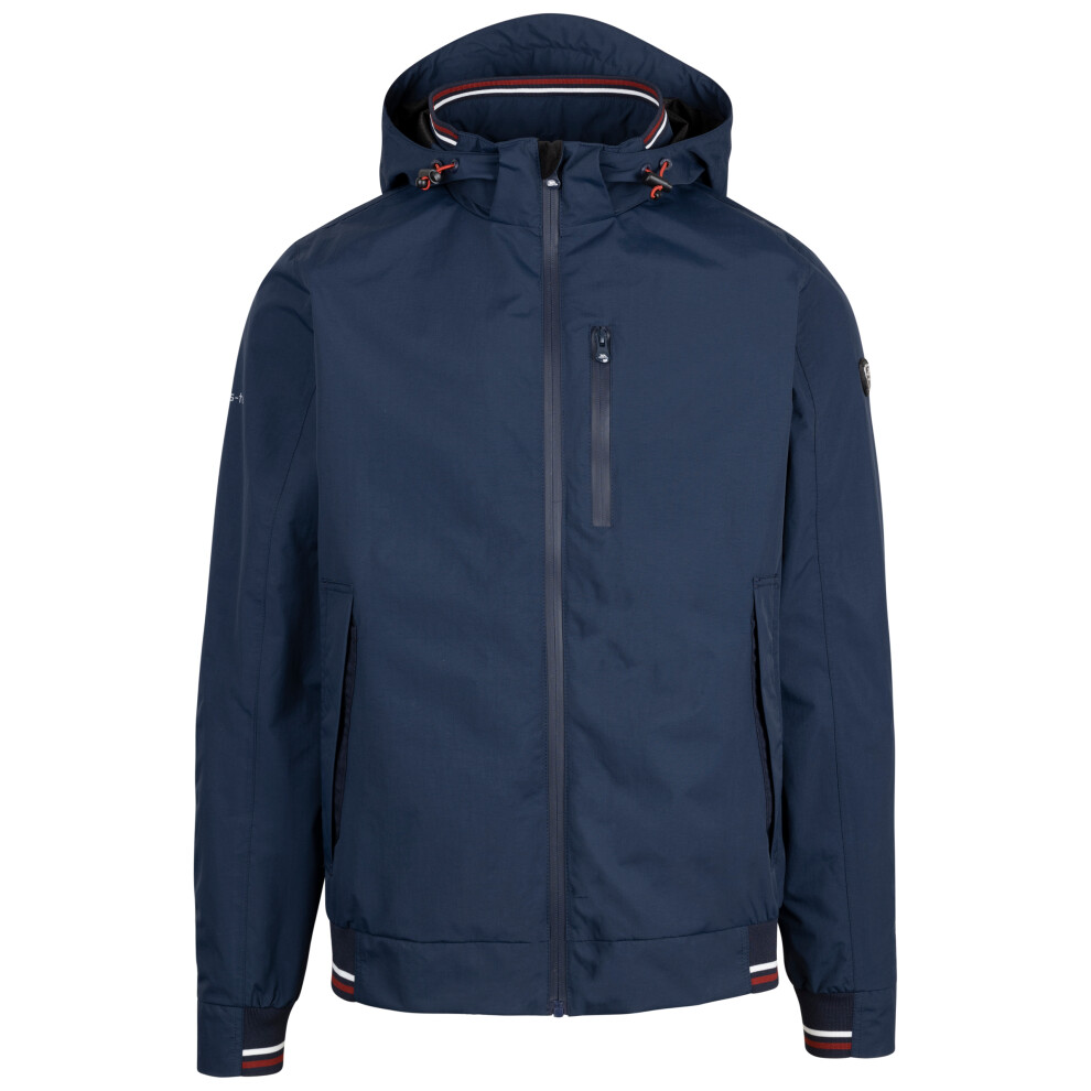 (XL, Navy) Trespass Mens Waterproof Jacket with Hood Curlew