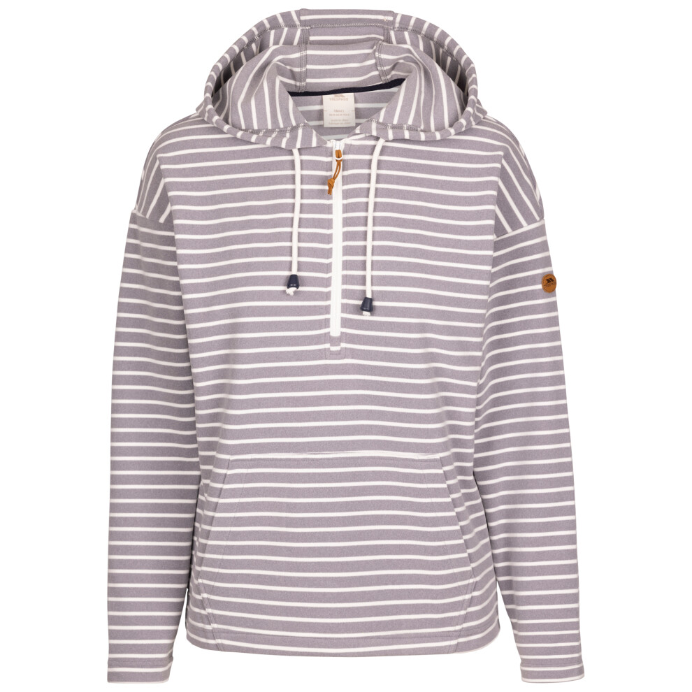 (14, Platinum) Trespass Womens Hoodie Long Sleeve 1/2 Zip Softly
