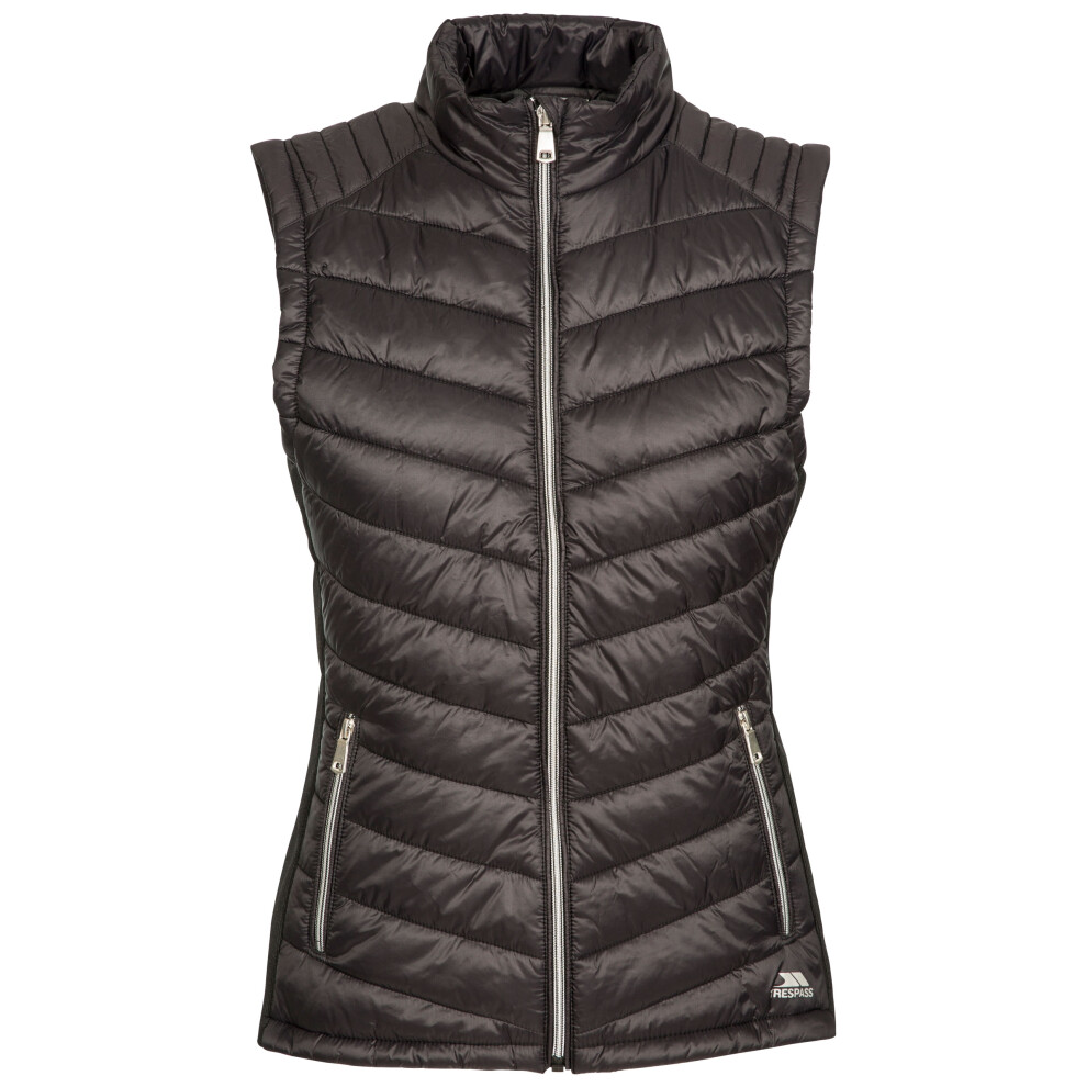 (12, Black) Trespass Womens Padded Gilet Bodywarmer Elanora