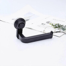 (black) Suction Cup Toilet Paper Holder Wall Mount No Punching Roll Tissue Towel Holder Bathroom Kitchen Accessories