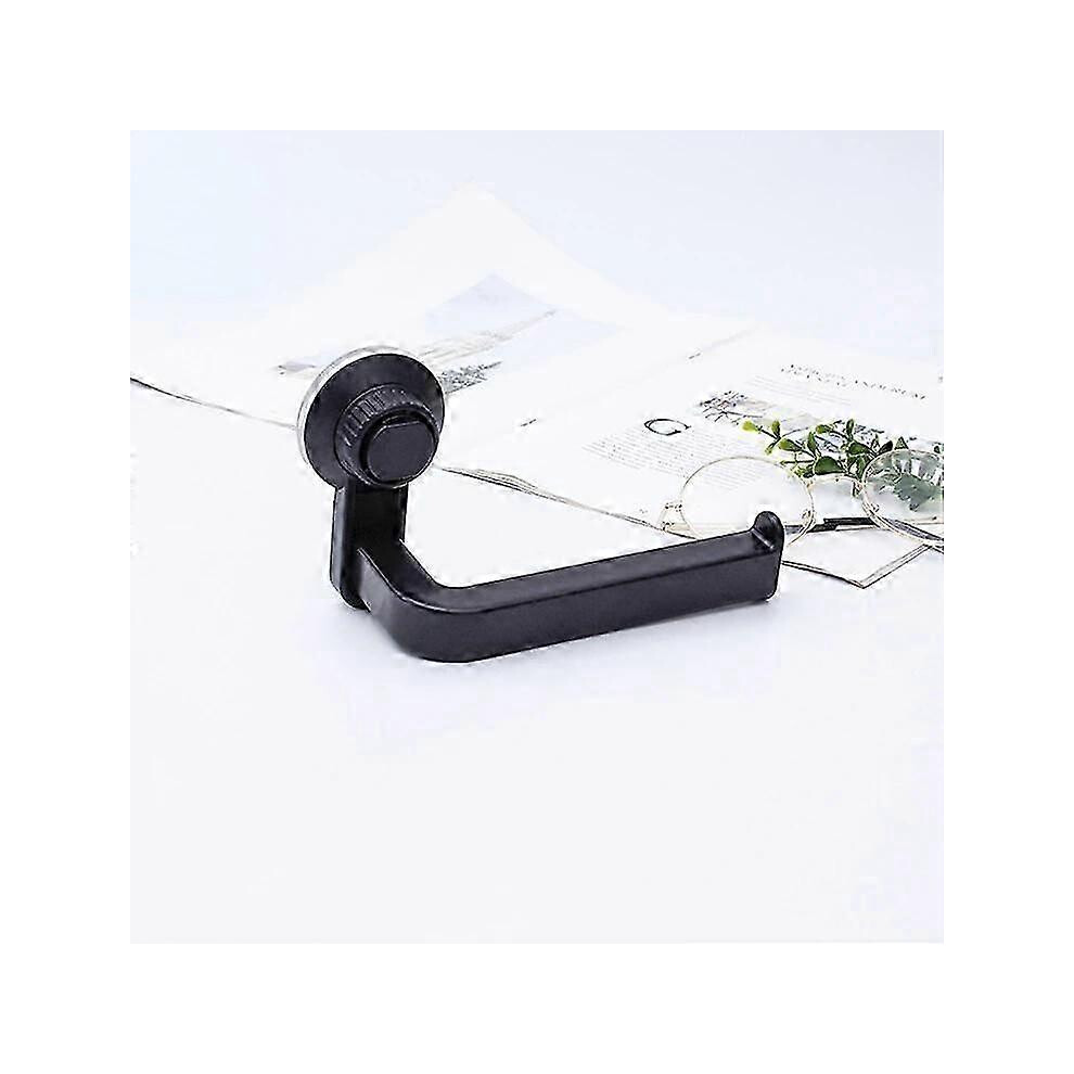 (black) Suction Cup Toilet Paper Holder Wall Mount No Punching Roll Tissue Towel Holder Bathroom Kitchen Accessories-image-OPC-PGJG9Q5-NEW