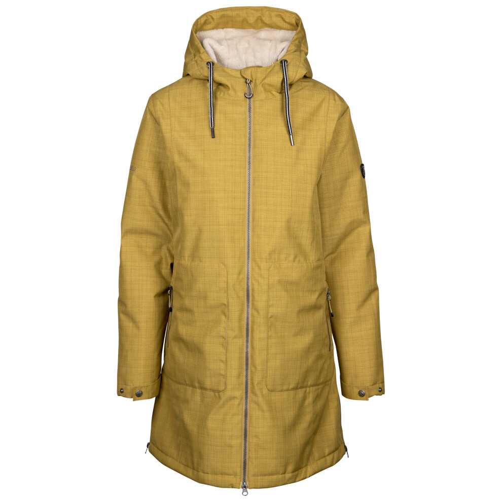 (6, Golden Olive) Trespass Womens Waterproof Jacket with Hood Neeska