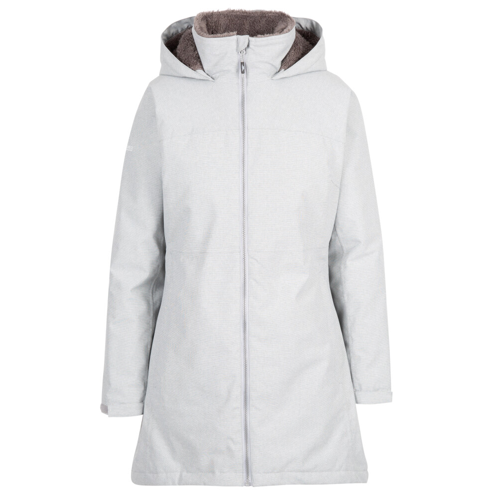 (10, Grey Marl) Trespass Womens Waterpoof Jacket Padded Wintry