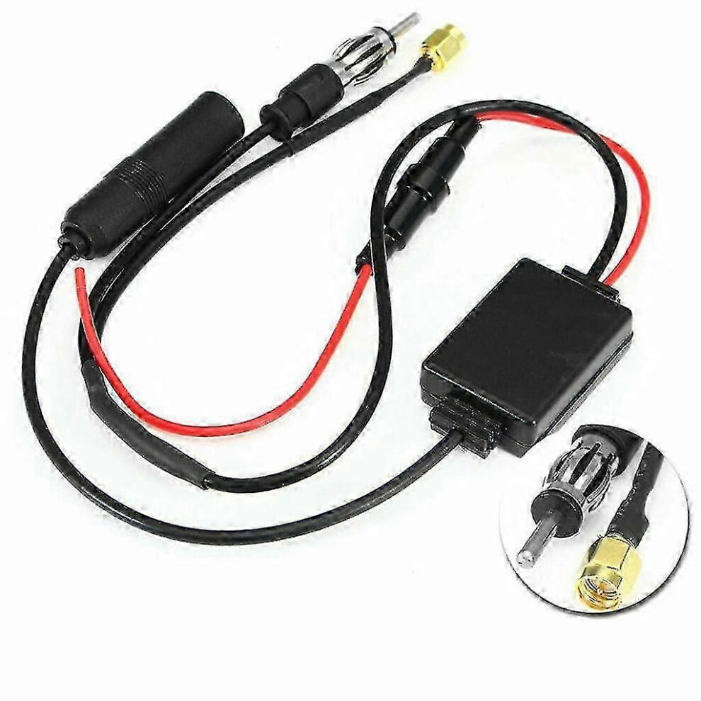 Universal Dab Fm Am Car Antenna Splitter Adapter Cable Digital Radio Amplifier 5415817615012