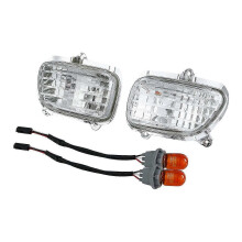 (clear) Motorcycle Front Turn Signal Lights Lens Shell For Honda Goldwing GL1800 2001-2017 2016 2015 2014 2013 2012 clear/ smoke/ orange