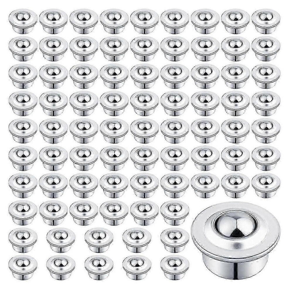 5/8Inch Roller Ball Transfer Bearing,80Pcs -15H Carbon Steel Ball Bearing Rollers,Ball Transfer Bearing Casters 5415817617436