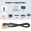 1.5M 4.9ft 3 Male to 4 Pin S-Video TV PC Conversion Cable 7
