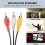 1.5M 4.9ft 3 Male to 4 Pin S-Video TV PC Conversion Cable 10