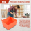 8 Pieces Pegboard Bins Kit Parts Storage Accessories Workbench for Organizing Hardware(Red) 8