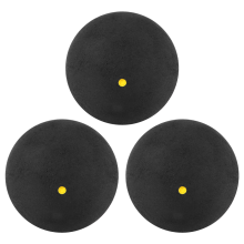 3Pcs Squash Ball One-Yellow-Dot Low Speed Sports Professional Player Competition