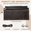 Retro Typewriter Keyboard Wireless Bluetooth Mechanical Keyboards 83 Keys Computer for Laptop PC Gaming 10
