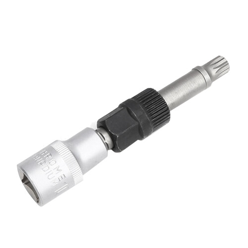 M10 Alternator Pulley Socket Drill Bit with 33 Teeth Tool Center-Bolt Remover Wrench 1