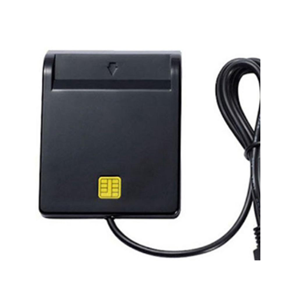 Photos - Card Reader / USB Hub USB Smart Card Reader Atm Bank Tax Declaration Ic ID Reader(Black)