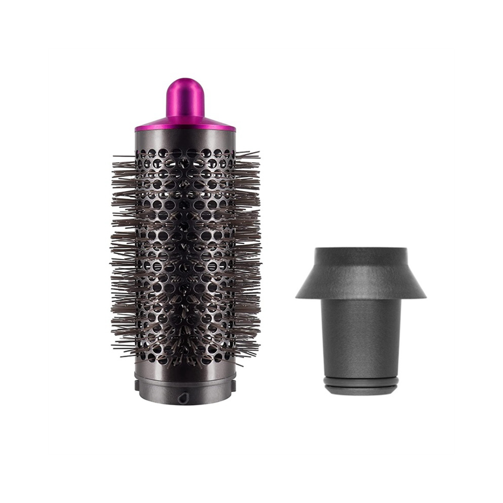 Cylinder Comb and Adapter for Styler / Supersonic Hair Dryer Accessories,Curling Tool,Rose Red & Gray