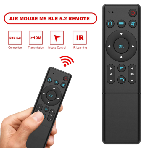 M5 Bluetooth 5.2 Air Mouse Remote Wireless Infrared Learning Control for Smart Home TV Box Projector 2