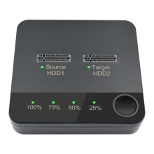 M.2 SATA Duplicator Dual Bay SSD Enclosure External Hard Disk Docking Station with Clone for M2 HDD Reader