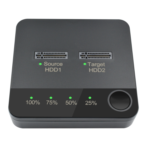 M.2 SATA Duplicator Dual Bay SSD Enclosure External Hard Disk Docking Station with Clone for M2 HDD Reader