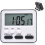 Kitchen Timer Count Down Up,Multifunctional Alarm Clock,Desk Clock,Black 6