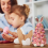 Easter Bunny Tree Decorations,Light Up with Colorful Lamp Beads, Operated Artificial B 3
