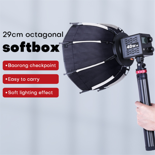 30cm Octagonal Softbox Mini Bowens Mount Quick Release Honeycomb Grid for ZU60 or M60 COB Fill Light Studio 2