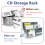 3 Tier Clear Acrylic CD Holder Cascading Storage Rack 5