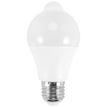12W Motion Sensor LED Bulb - 1000LM, E26/B22, 3500K Warm White, Indoor/Outdoor, Auto Off with Daylight Sensor, Security Light