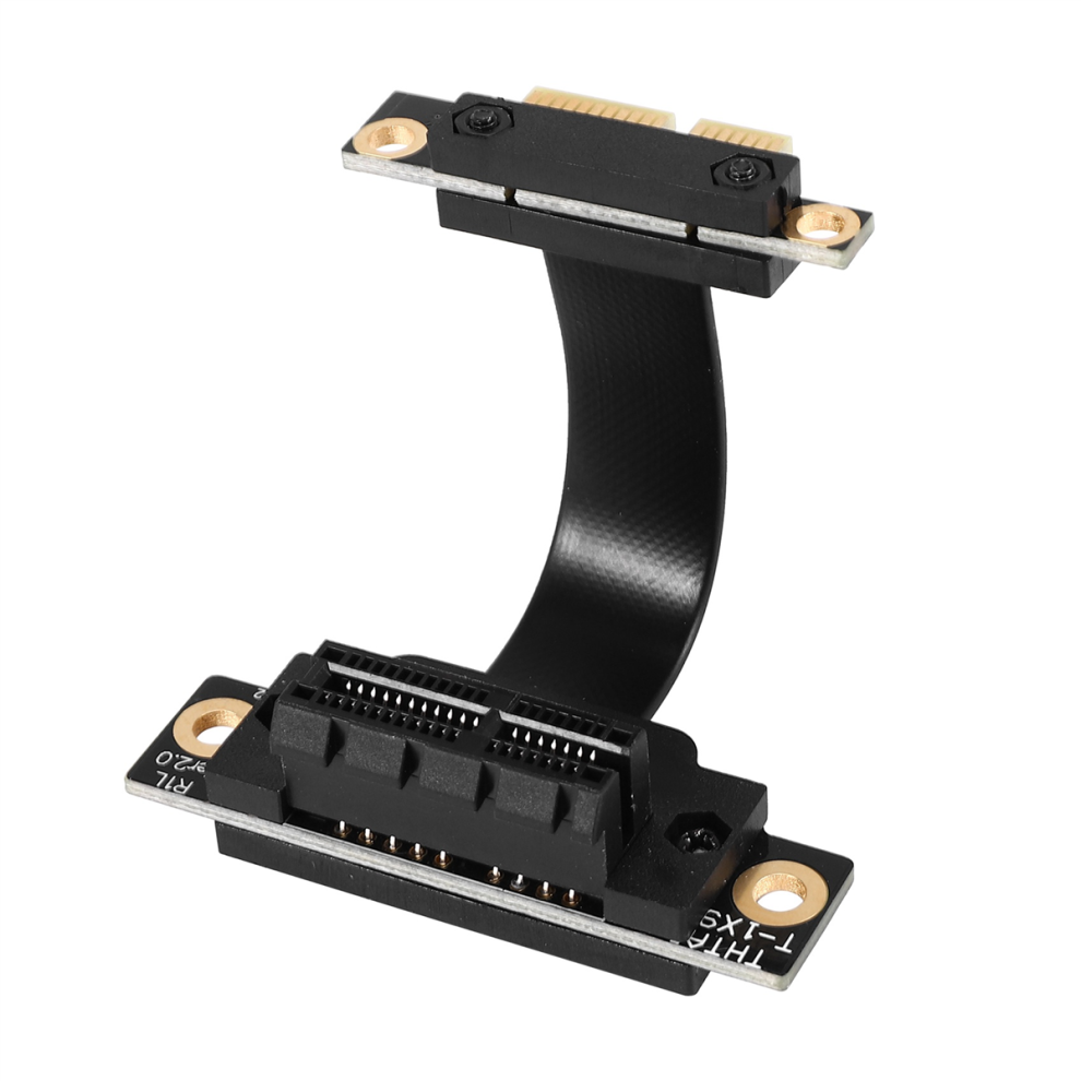 Pcie X1 Riser Cable Dual 90 Degree Right Angle Pcie 3.0 To Extension 8Gbps Pci Express 1X Card - 5Cm 4854020351644