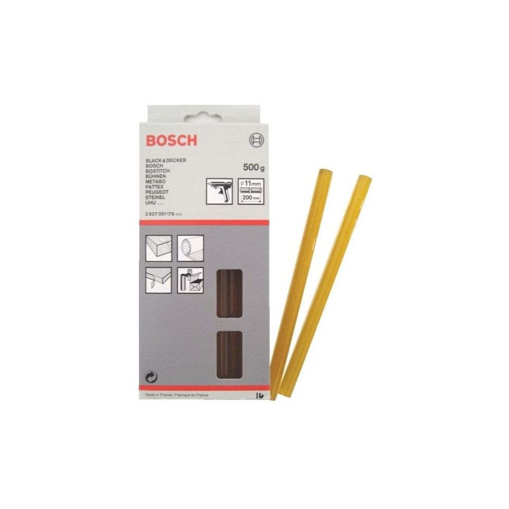 Bosch 2607001176 11Mm X 200Mm Glue Sticks 500G Yellow