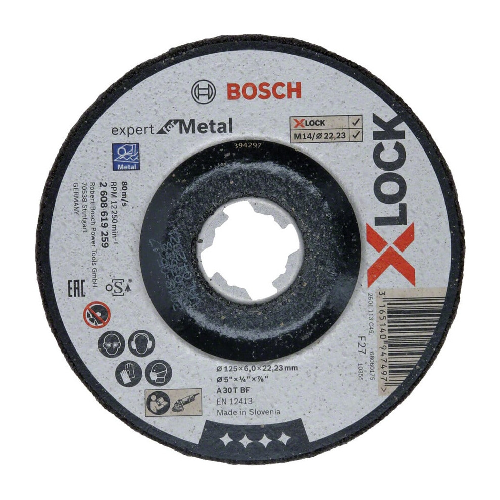 125 X 6MM X-Lock Expert for Metal DPC (Depressed Centre) Grinding Disc