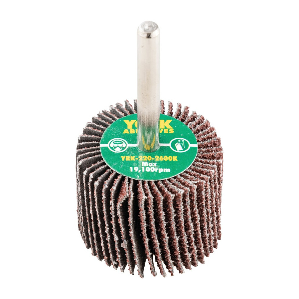 40 X 30MM Flap Wheels - Aluminium Oxide - 6.0MM Shaft P40