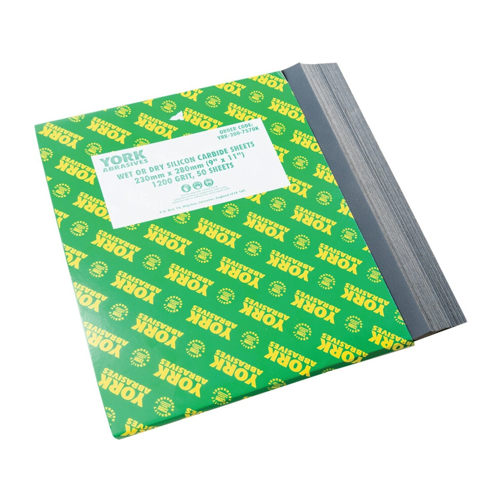 9"x11" Wet or Dry Paper Sheets Grade 1200