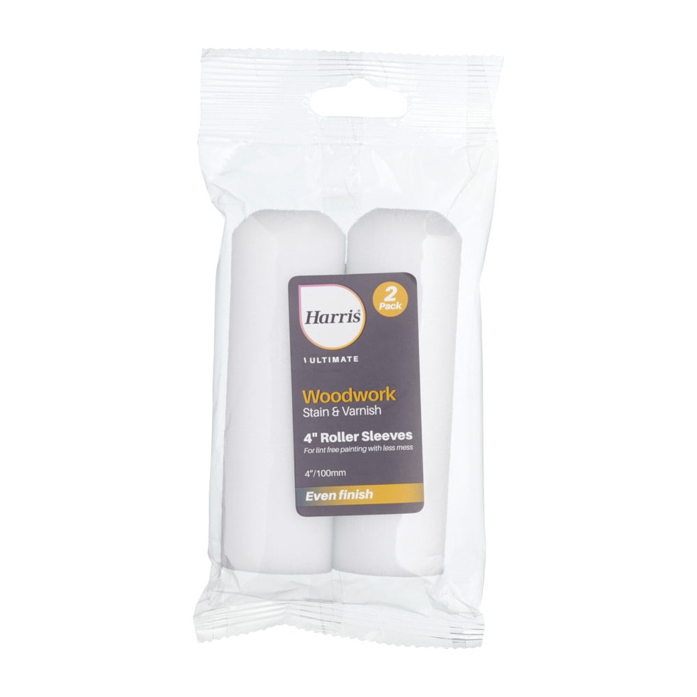 Roller Sleeves, 4", for Woodwork, Pack of 2