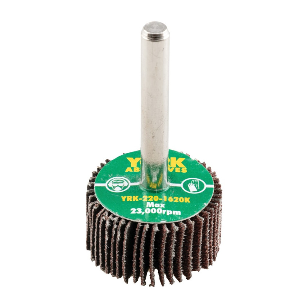 30 X 15MM Flap Wheels - Aluminium Oxide - 6.0MM Shaft P80