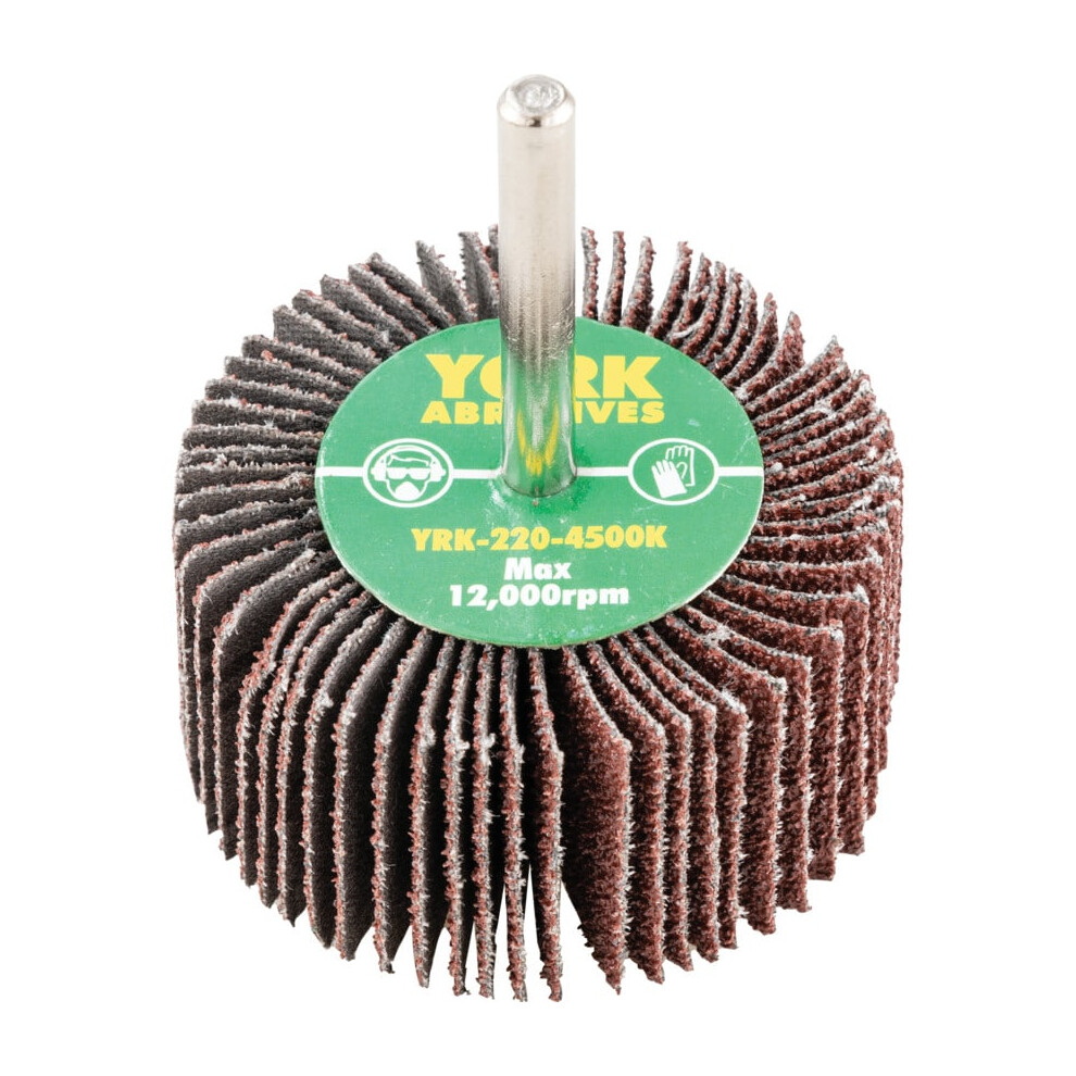 60 X 30MM Flap Wheels - Aluminium Oxide - 6.0MM Shaft P40