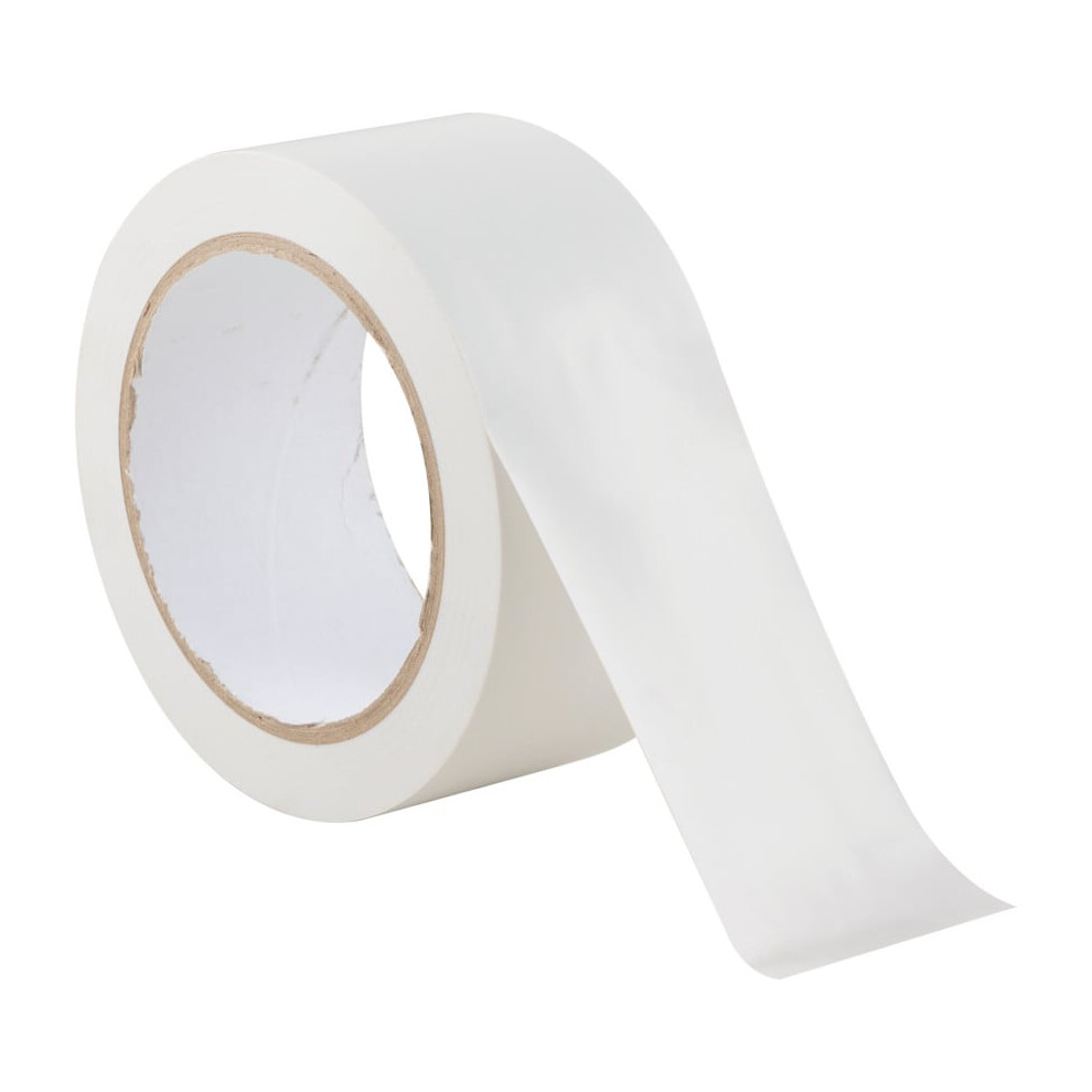 White PVC Builders Tape - 50mm x 33m